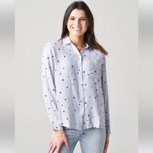 Rails Women's Rocsi Flocked Navy Stars Shirt